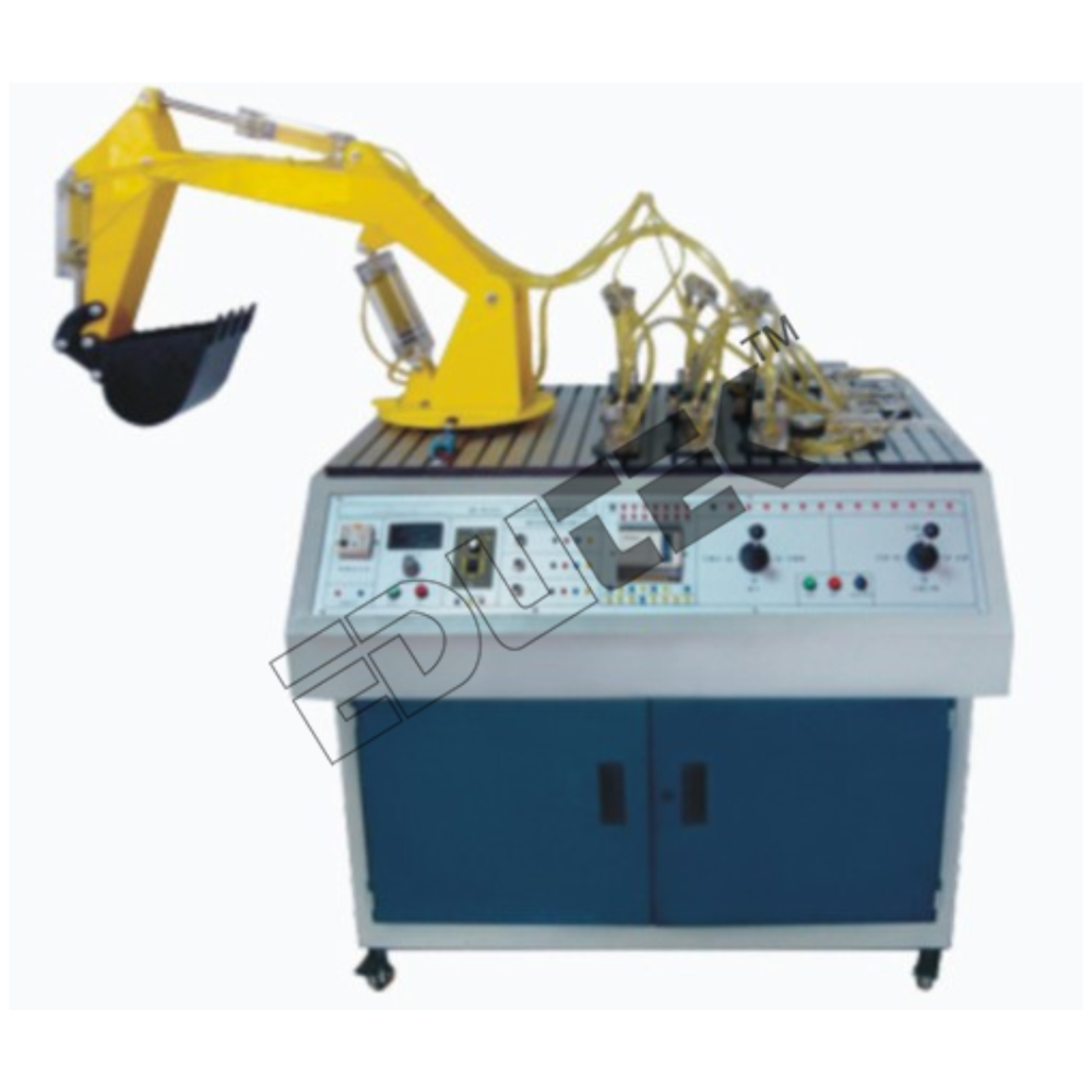 Hydraulic Excavator Trainer - Transparent Organic Glass & Nylon Tube, | PLC-Controlled Simulation of Excavating and Rotating Actions, Integrated Safety Features