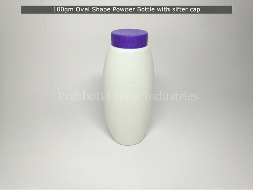 Oval Shape Talcum Powder Bottle