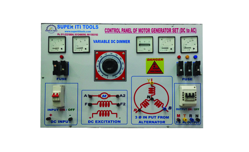 DC to AC Motor Generator Control Panel