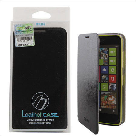 Mofi Leather Flip Cover Case For Nokia Lumia 630 Black