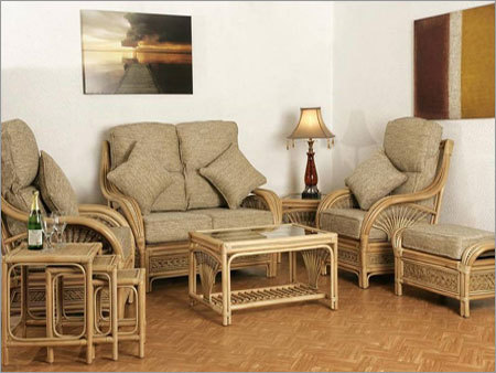 Amour Bordeaux Cane Sofa Set