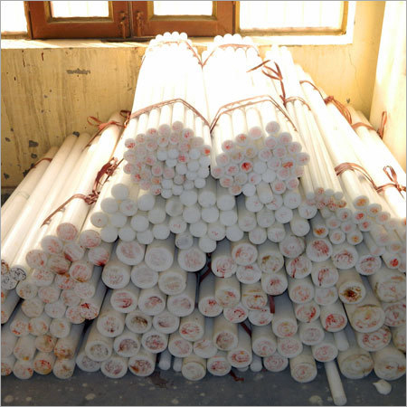 White Delrin Plastic Rods