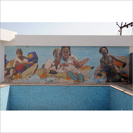 Glass Mosaic Tiles CAD Murals