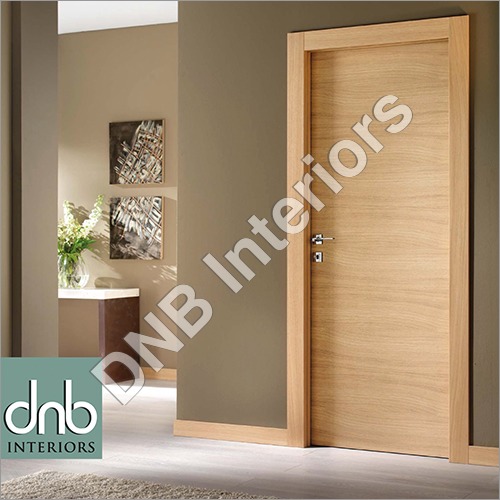 Walnut Veneer Flush Wooden Main Door