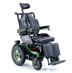 Motorized Wheelchair - Steel Frame, Weight 83.3 kg, Max Load 160 kg, Speed 11.40 km/h | Electric-Magnetic Brakes, Joystick Control, Reclining Backrest, Elevating Legrests, Pneumatic Tires