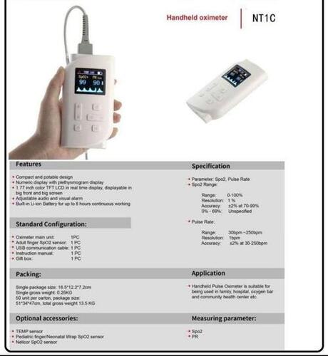 Handheld Pulse Oximeter By KORRIDA MEDICAL SYSTEMS