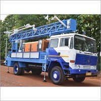 Truck Mounted Drilling Rig - 150m Depth, 4.5-8 Inch Diameter, Blue | High Performance, Semi-automatic, Proportional Control Valves, Compact Design