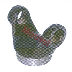 Stub Ball Half Yoke Shaft End - Mild Steel, 200-400 Grams Weight | Polished Silver Finish