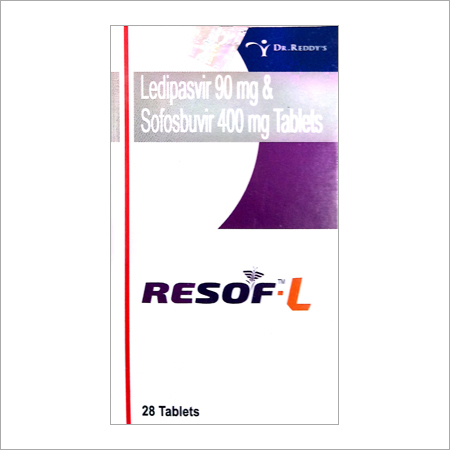 Ledipasvir 90mg and Sofosbuvir 400mg Tablets Resof L