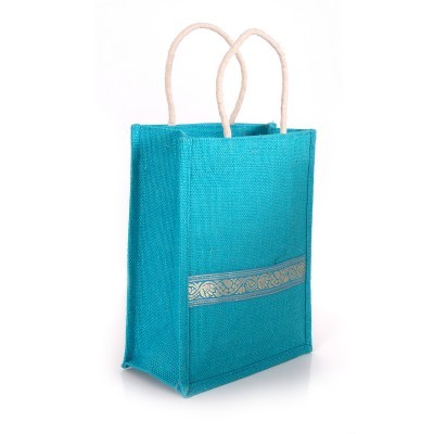 Jute Bag With Zari