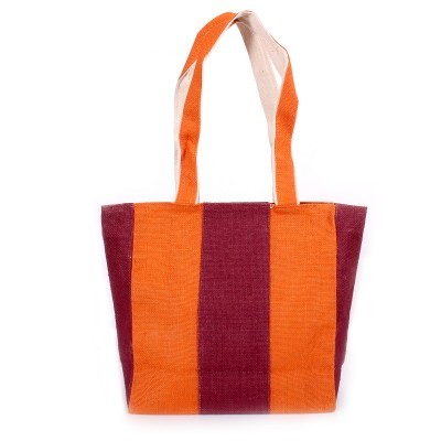 Jute Hand Bag With Zipper