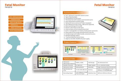 Touch screen CTG machine