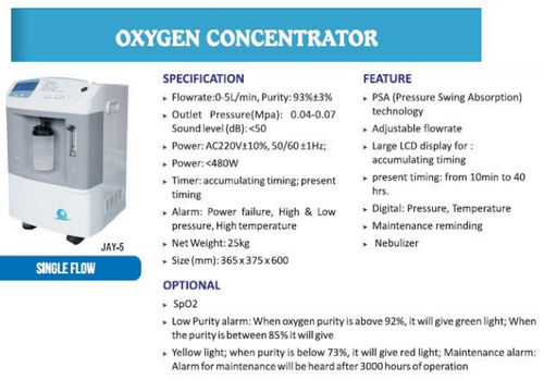 5 L Oxygen Concentrator
