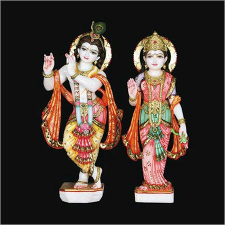 Stone Radha Krishna Statue