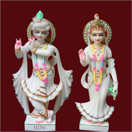 Marble Radha krishna idol