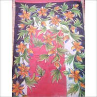 Multi Color Hand Printed Cotton Saree