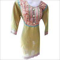 Light Green Kalamkari Kurti