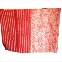 Orange Batik Saree