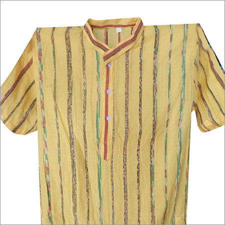 Yellow Mens Punjabi Kurta