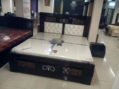Designer Beds - Wood King Size Dark Brown, Polished Finish | Elegant Design, Storage Space, Comfortable, Durable, Customizable