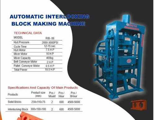 Automatic Interlocking Brick Machines