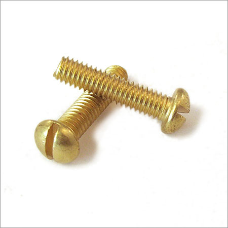 Brass Round Slotted Machine Screws