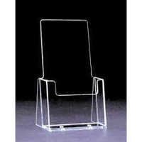Acrylic Photo Frame - Customized Square Design, Transparent Finish With Tabletop Mounting & Polished Accents