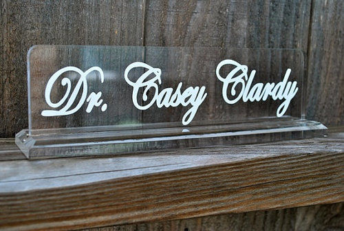 Blank Acrylic Name Plate