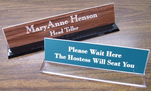 Table Top Acrylic Name Plate