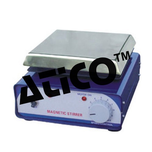 Magnetic Stirrer With Hot Plate - Quality Assured Material, Compact Size, Max Temp 300 C, Power 450 Watt | High Durability, Non Corrosive