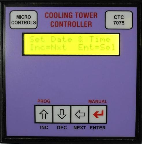 Cooling Tower Controller - Steel Material, AC Drive Type | Electrode Less Sensor, Real-Time Data Extraction, Low Maintenance System, User-Configurable Relay Management