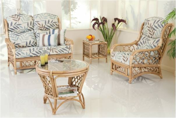Amour Sion Cane Sofa Set