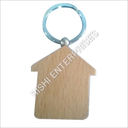Home Design Wooden Keychain
