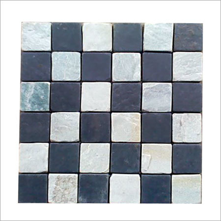 Himachal White Black Mosaic Tiles