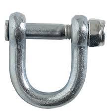 D Clamp - Steel, 2-5 cm Length, 3.4 mm Thickness | Standard Prop Head, Pre-Galvanized Surface Treatment