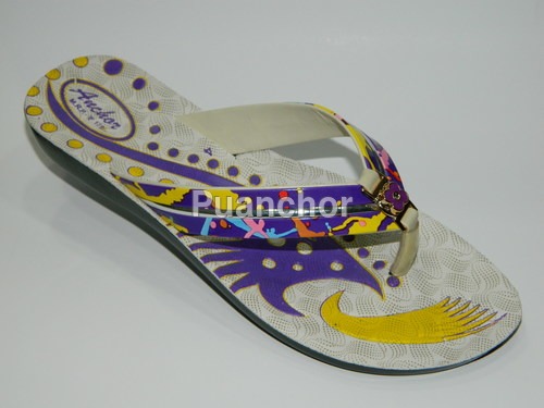 Fancy Women Slipper - PVC, Multiple Sizes, Purple | Stylish Design, Soft Comfort, Lightweight Rubber Sole