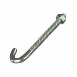 Foundation Bolts - Galvanized Tool Grade, Grey Color | High Strength, Precisely Designed, Longer Functional Life