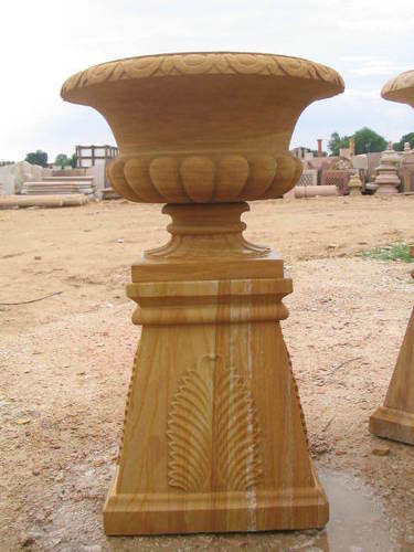 Garden Stone Flower Pots Garden Stone Flower Pots