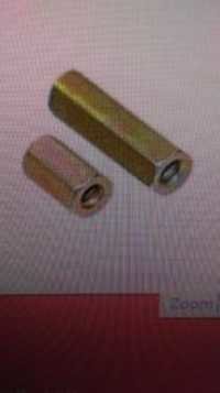 Connector Nut - Mild Steel, 50mm/200gm & 100mm/400gm | Rust-free, Accurately Threaded, Easy To Fix, Natural Finish