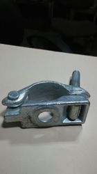 Half Swivel or Single Clamp - Stainless Steel Round Saddle Clamp | Forged and Sheet Metal Variety Grey Finish