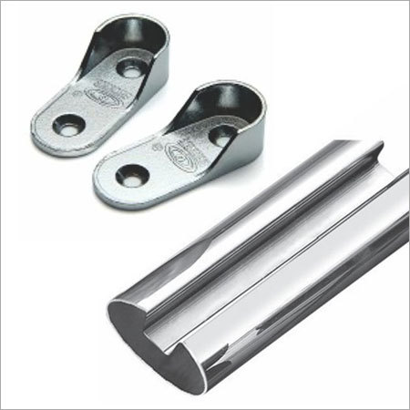 Oval Pipe with Bracket
