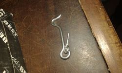 Window Hook - Carbon Steel, Golden Color , Round Head Type, Galvanized Surface Treatment | Tool Grade, Available in SS and MS