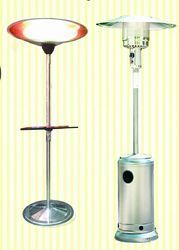 Spatia Patio Heater - Aluminium Head, 2.250 Kgs, Stainless Steel Burner Mesh, Brown Color, Automatic Burning, Galvanized Surface Treatment, Round Head