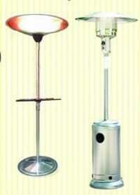 Spatia Patio Heater - Aluminium Head, 2.250 Kgs, Stainless Steel Burner Mesh, Brown Color, Automatic Burning, Galvanized Surface Treatment, Round Head