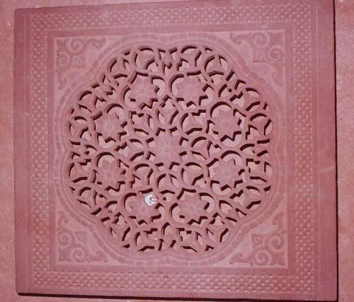 Stone Grill - Durable Stone Material, 12x12 Inches, Pink Color | Even Cooking, Intricate & Stylish Design, Easy Cleaning, Excellent Heat Retention, Smooth Surface