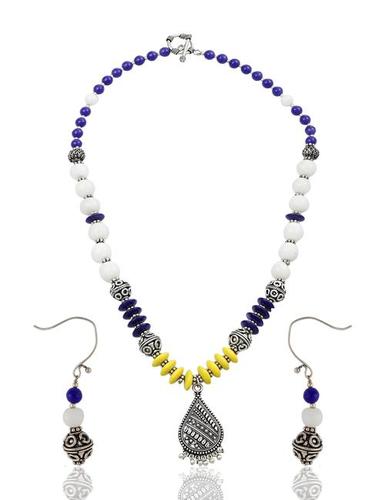 German Silver Ethnic Jewellery Drop Earrings