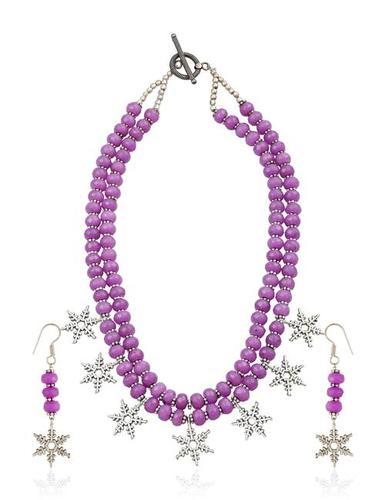 German Silver Ethnic Jewellery Drop Earrings