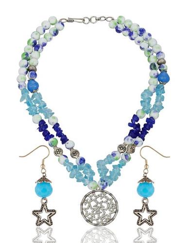 German Silver Ethnic Jewellery Drop Earrings