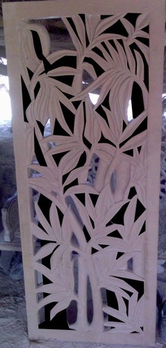 Stone Grill - Durable Stone, Customizable Dimensions, Beige Color | Elegant Design, Intricate Carvings, Weather Resistant, Easy Installation