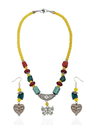 German Silver Ethnic Jewellery Drop Earrings